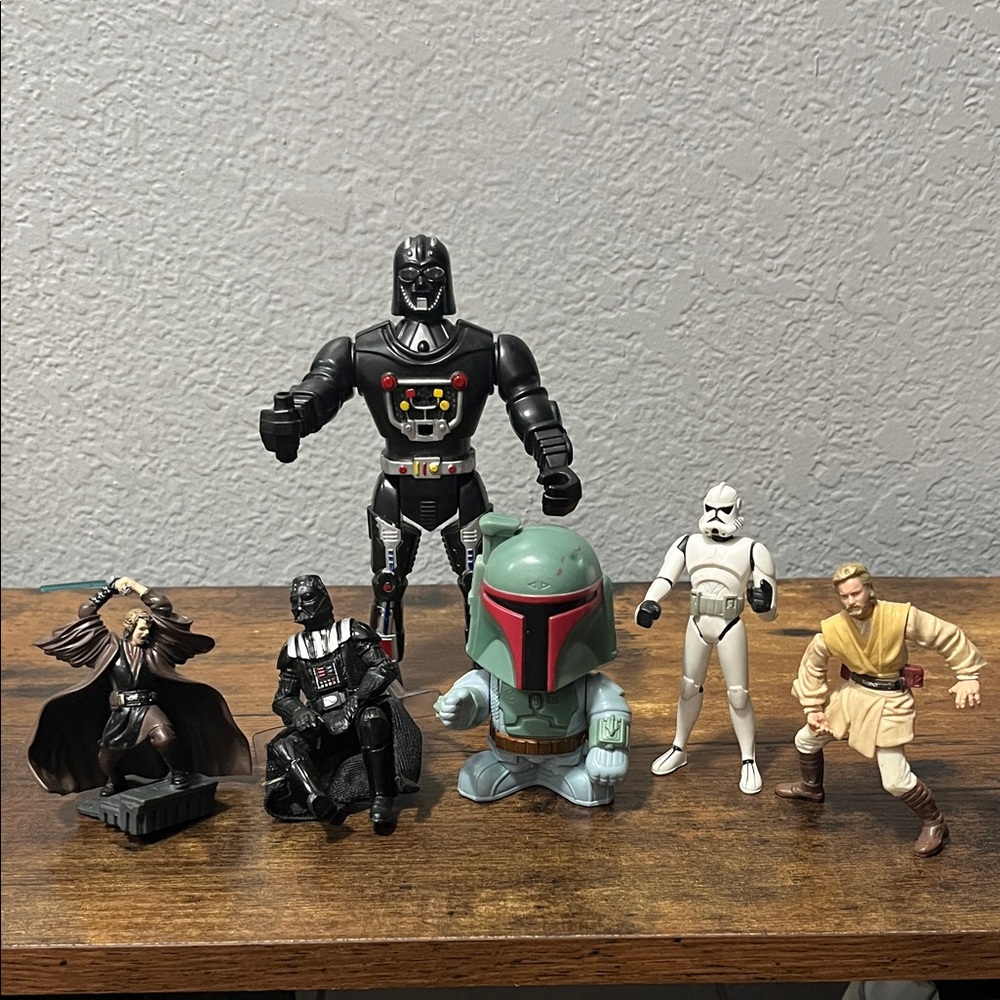 Star Wars Action Figure Set - Black, White, Green